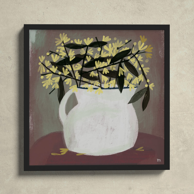 Calycanthus by StudioM, Black, 16" H x 16" W x 1.25" D