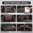 Soontrans Gaming Chair with Footrest Computer Ergonomic Office Chair with Massage Lumbar Support & Headrest, High Back Vintage Game Chair for Adults and Kids, Black-1138300062