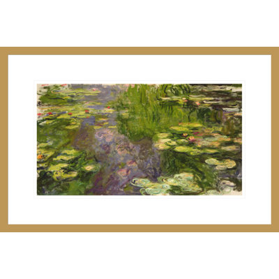 «Waterlilies» par Claude Monet, impression giclée encadrée