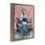 Vache lisant le soir, livre encadré sur toile flottante par Elizabeth Medley-599206481-599206488