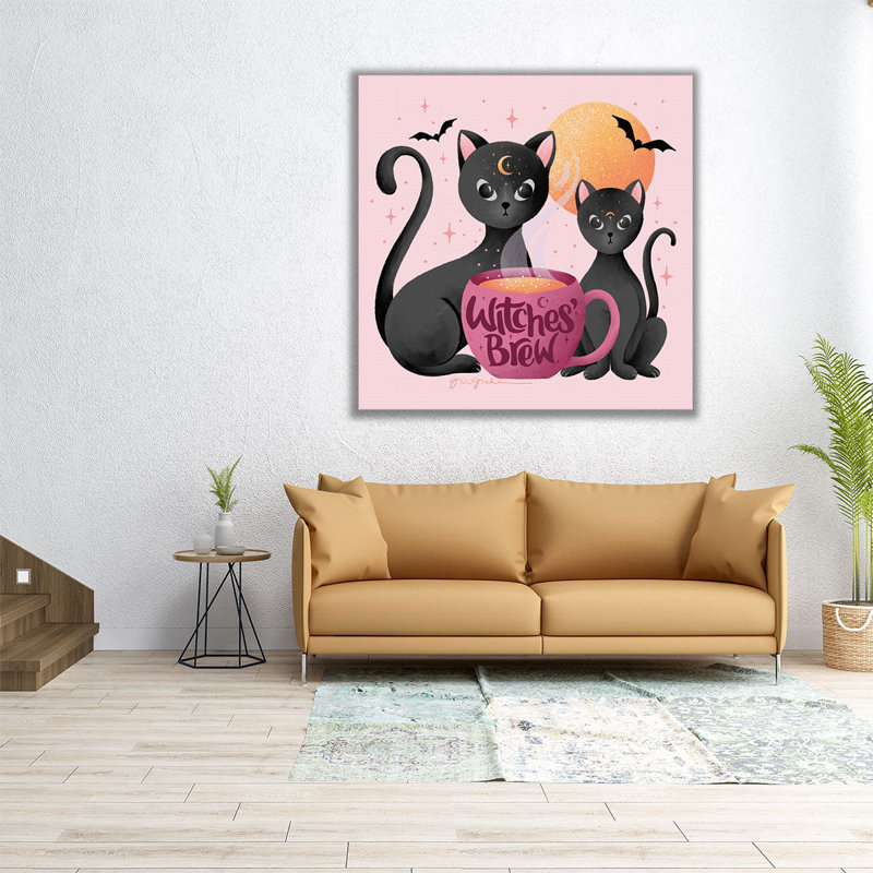 Witches Brew - reproduction d'art sur toile, H 12 po x l 12 po