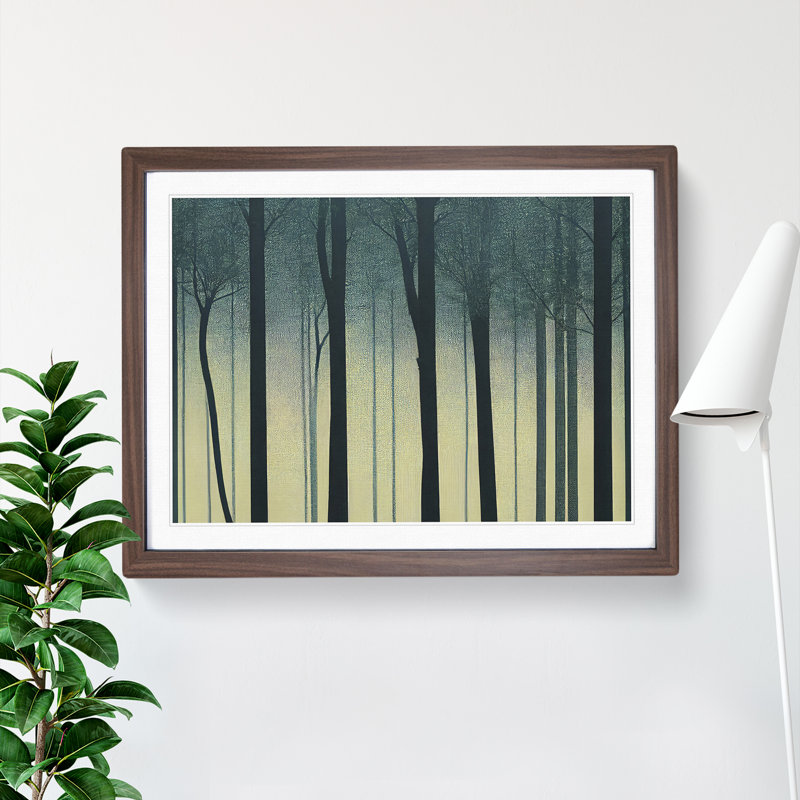 A Wonderful Forest - Framed Print, 25cm H x 34cm W x 2cm D, Walnut