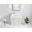 Boston 36 In. W X 22 In. D Left Offset Sink Bathroom Vanity In Alabaster With Cove Edge Quartz-109318156