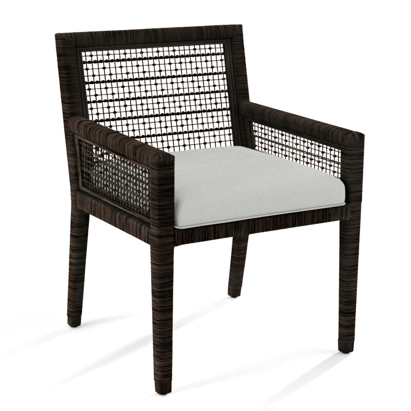 Thorold Glinda Arm Chair, Java, Yellow Chenille/Velvet Solid; 0809-33