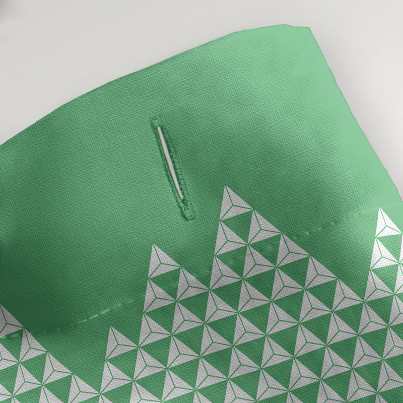 Rideau de douche simple Mountain, Vert