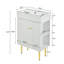 Meuble-lavabo simple autoportant 21,6 po avec plateau en céramique Anayalee