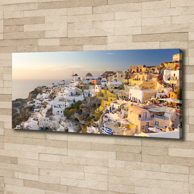 Santorini Greece - Wrapped Canvas Print