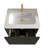 24.01" Striped Floating Bathroom Vanity With Sink