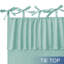 Recycled Cotton Blend Ruffle Tie-Top Curtain Pair-755824752-755824748