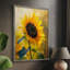Impression encadrée FLORAL Series - bois massif-21782934