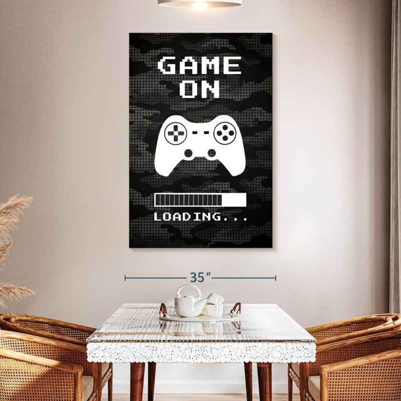 Kema Game On Loading, 51" H x 34" W
