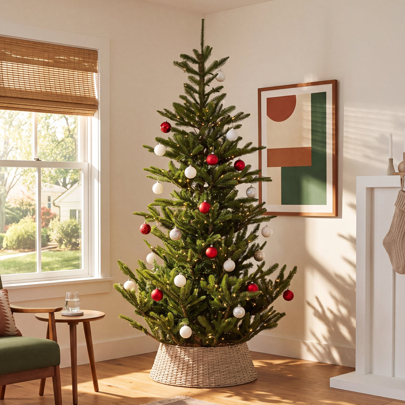 10' Pre-Lit Spruce Christmas Tree, 10' H, Warm White LED