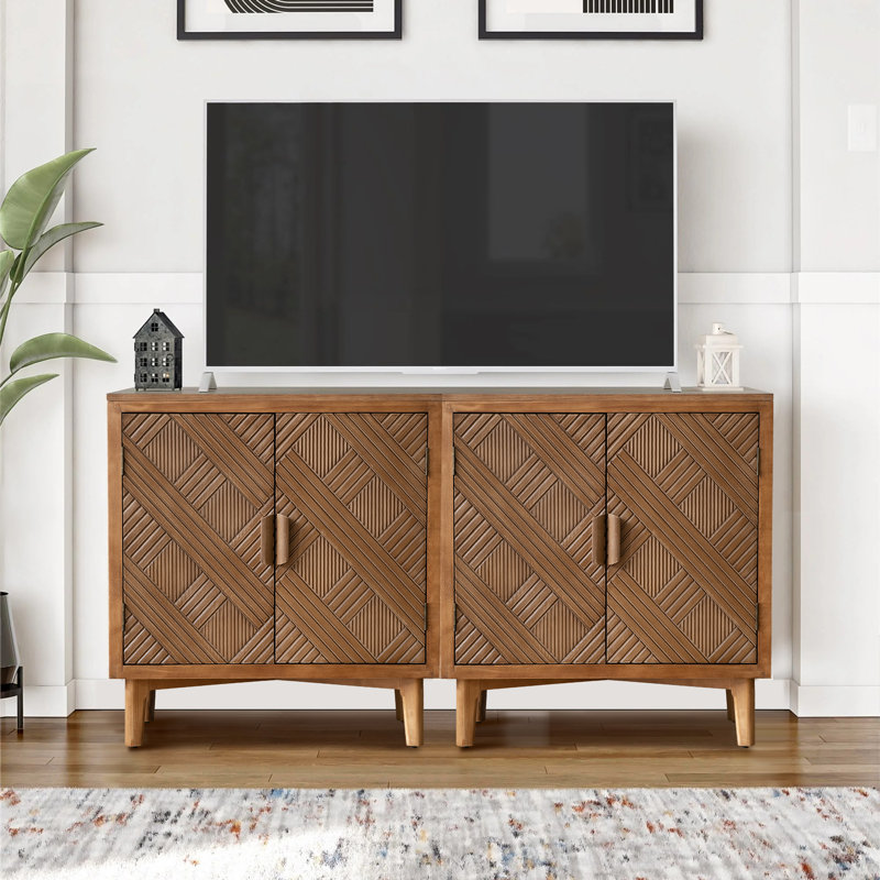 Buffet en bois massif l 56 po