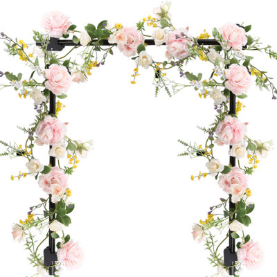 Arch Artificial Flower Rose Arch Artificial Garland Wedding Decoration Rattan Decor Wedding Arches Fake Flower Vine Floral Wreath