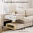 U Shaped Modular Sectional Sectional Sofa With Chaise & Ottoman-1241366927