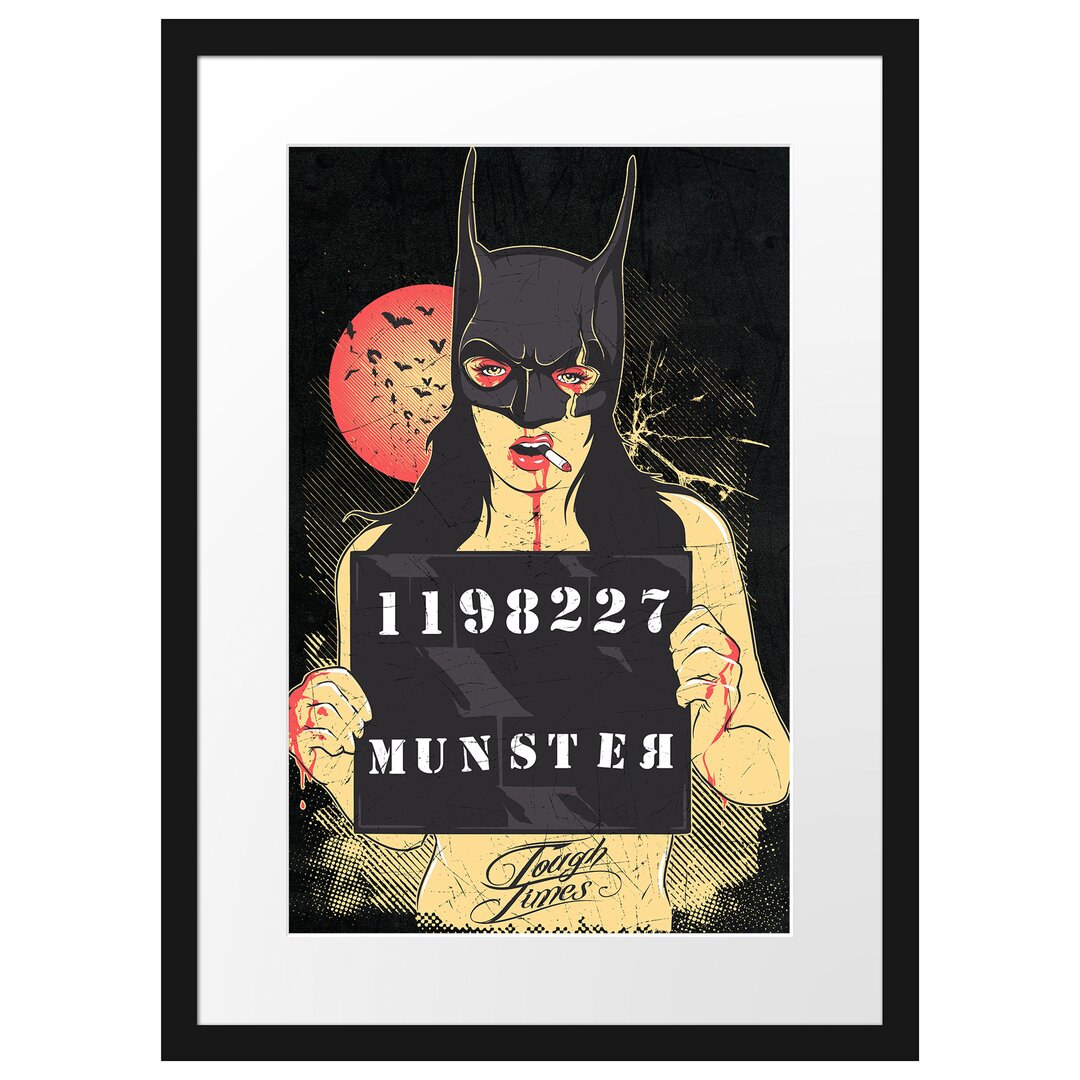 Gerahmtes Poster Munster Black