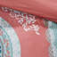 Édredon pour lit simple TG et drap - Motif de médaillon corail, tissu en microfibre, avec microfibre douce et feuilles-129906212-129906214