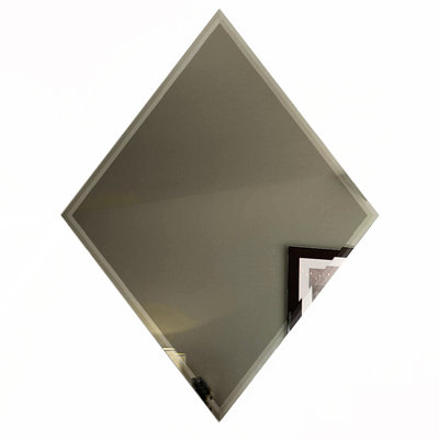 Reflections 6 in. x 8 in. Diamond Glass Mirror Beveled Subway Wall Tile