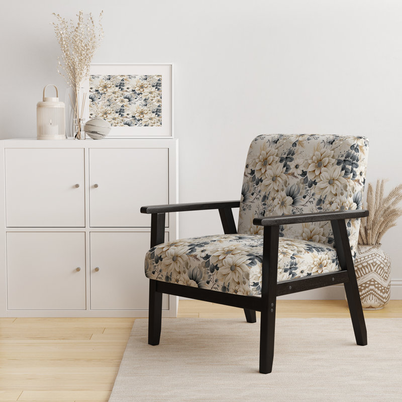 Fauteuil d'appoint rembourré blanc Ethereal