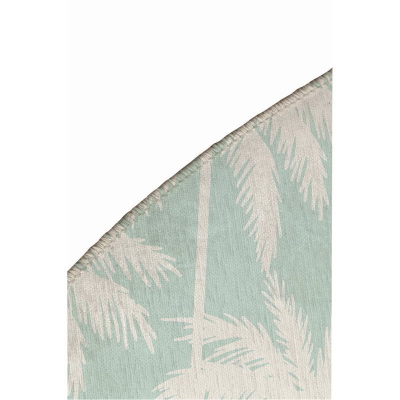 Tapis d'extérieur Palm, Rond 5 pi