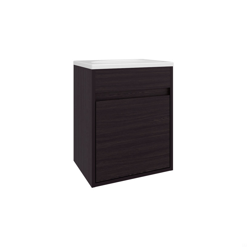 Meuble-lavabo de salle de bain avec lavabo, 1 porte