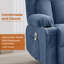 Fauteuil inclinable pivotant à bascule avec massage par vibration, chauffage et plusieurs fonctions de confort pour la relaxation-1860864281