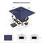 Parasol en porte-à-faux rectangulaire avec lumières solaires 9 pi x 12 pi Gira-1016716625
