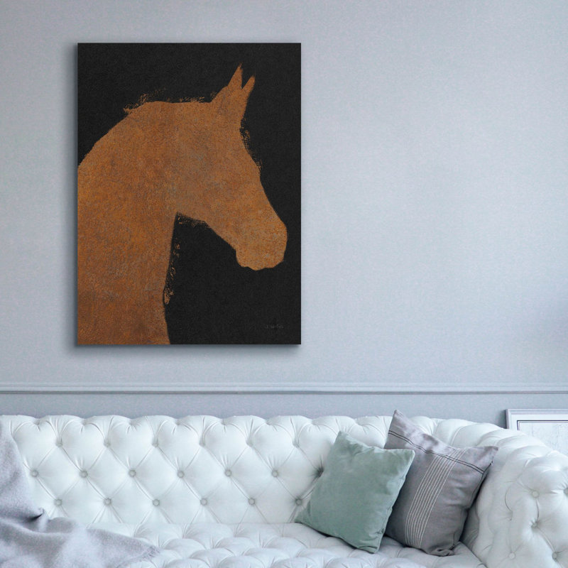  «Equine 2 Industrial» par James Wiens, art mural sur toile, 40 po x 54 po, H 54 po x l 40 po