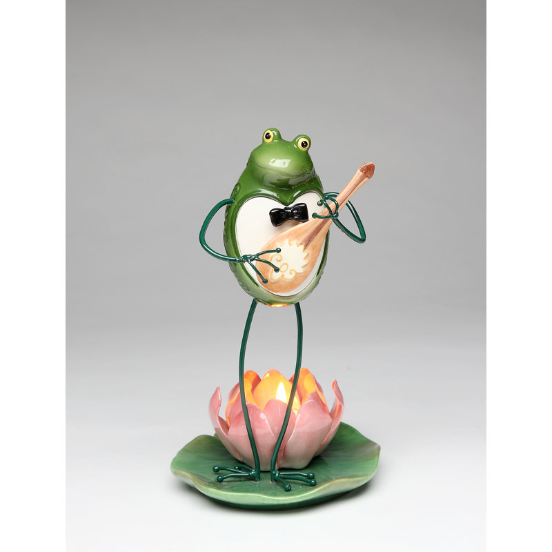 9'' H Ceramic Tabletop Tealight Holder with Candle Included