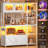 Akers 45.3" Baker's Rack With Power Outlet And Led Light, Farmhouse Coffee Bar Cabinet-863046505