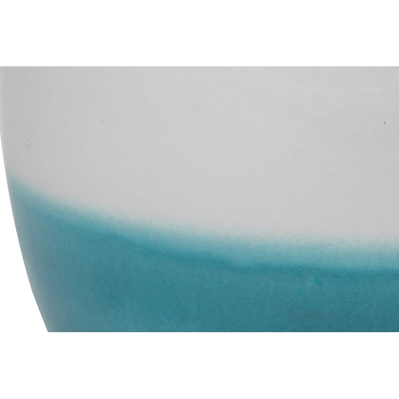 Table d'appoint en céramique Provence Signature Bud, Turquoise / brume