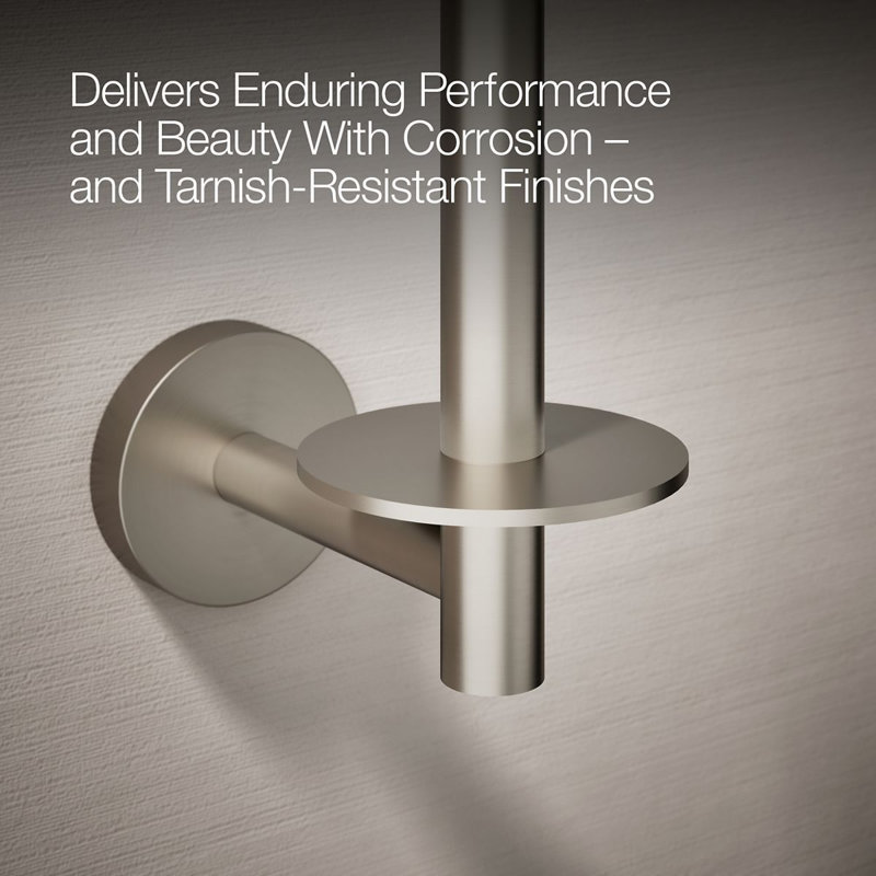 Elate rVertical Toilet Paper Holder, Wall-Mount Bathroom Toilet Paper Holder, Brushed Nickel