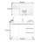 Modern simple floor-to-ceiling bathroom cabinet