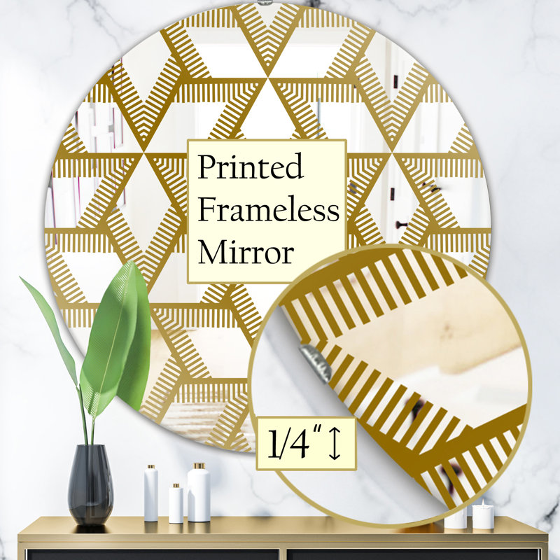 Miroir d'appoint Diamonds in Stars Glam, H 23,6 po x l 23,6 po