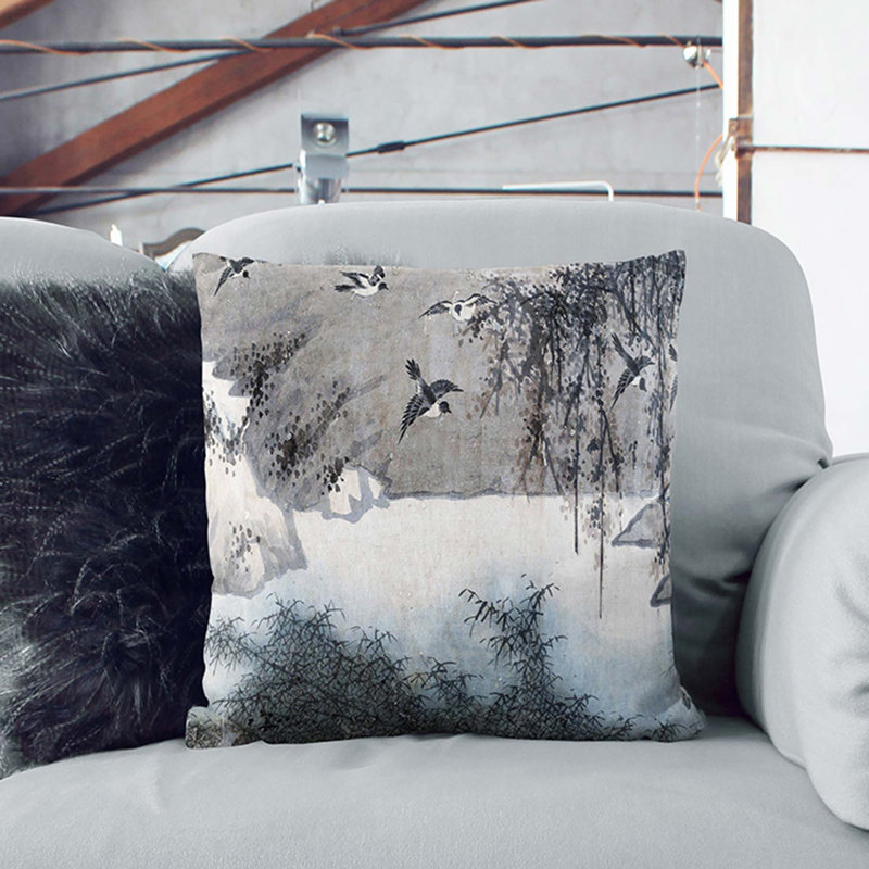 Square Throw Cushion, 40cm H x 40cm W x 15cm D