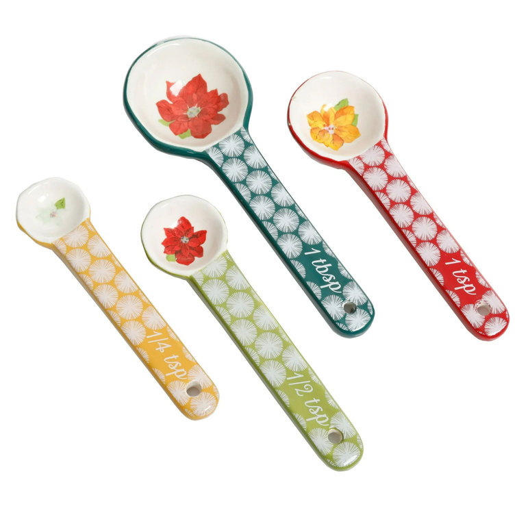  MSC International 26799 Joie Measuring Spoons, Assorted Colors,  Imperial and Metric Measurements, 5-Piece Set : Everything Else