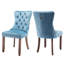 Chaises de salle à manger capitonnées en velours à oreilles-880669736-880669741