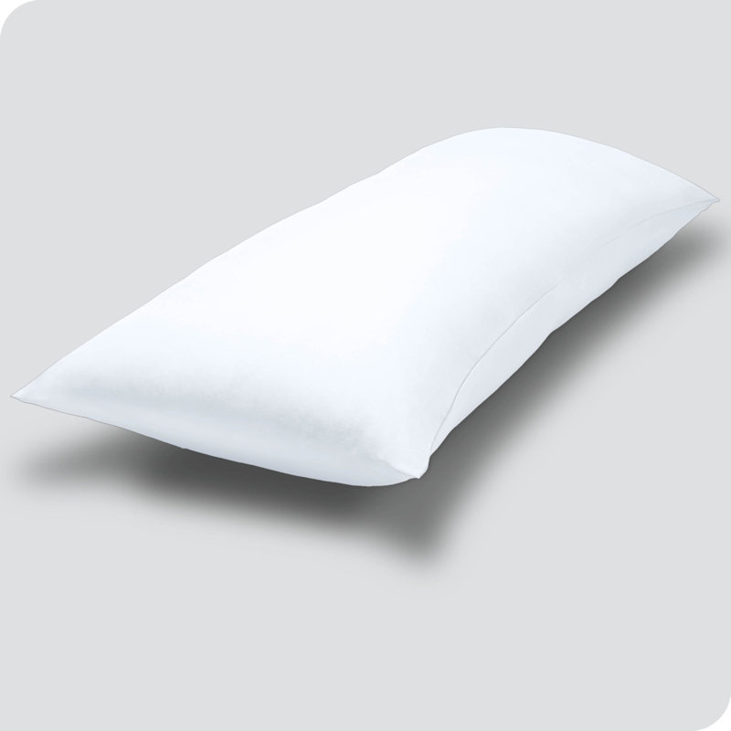 Ultra Soft Microfiber Body Pillowcase - Zipper Closure, White