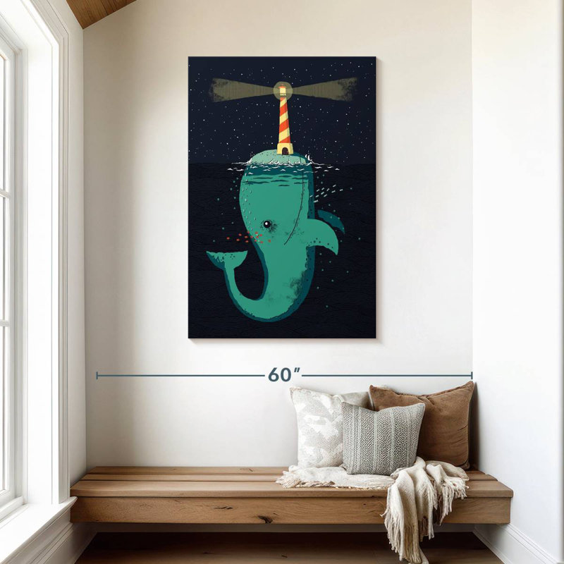 Brampt King Of The Narwhals, 45" H x 30" W