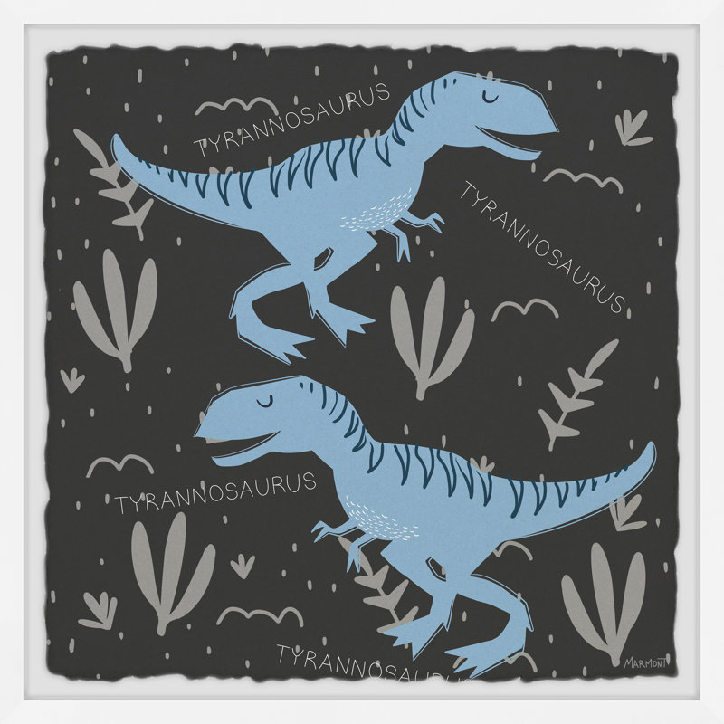 Reproduction encadrée Boultwood T-Rex, H 12 po x l 12 po x P 1,5 po