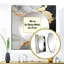 Sibylla - Minimalisme chrome blanc et poteries abstraites spirales carrées miroir pour décoration murale-1608109603