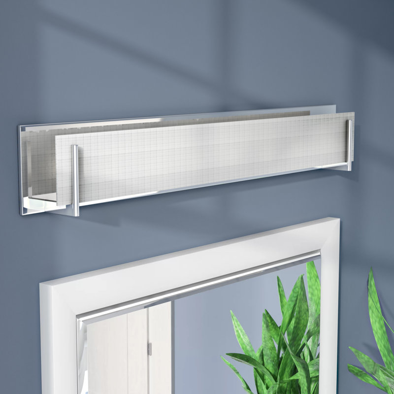 Barre d'éclairage de salle de bain 7 lumières Abhijot, Chrome