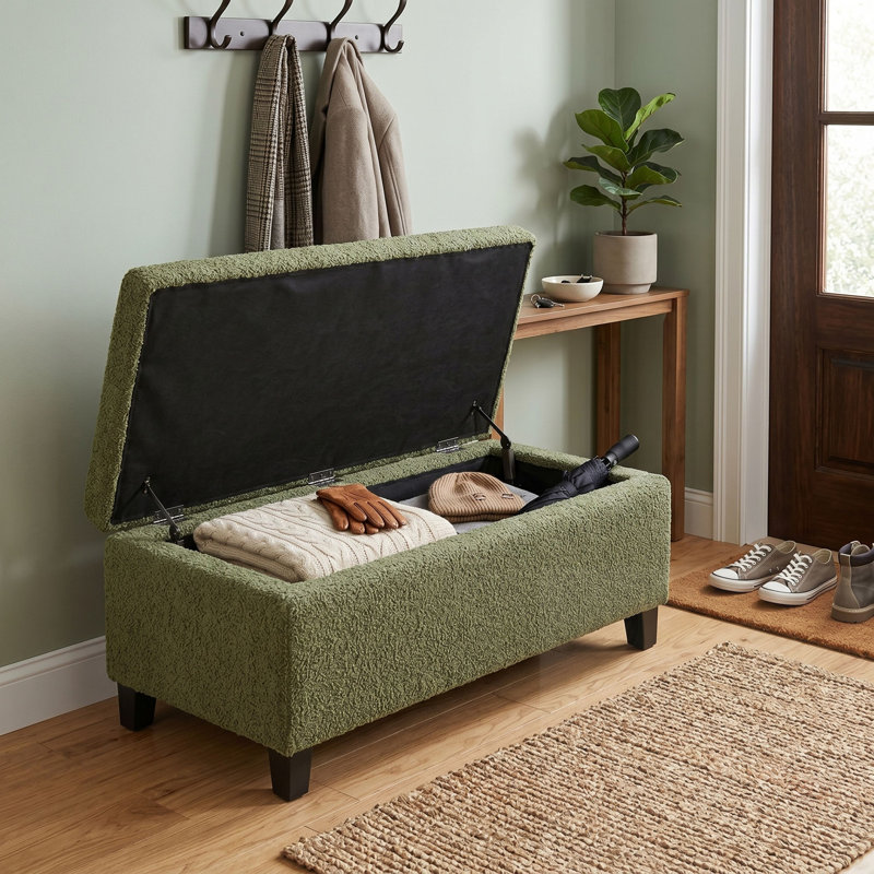 Banc de rangement avec couvercle rabattable