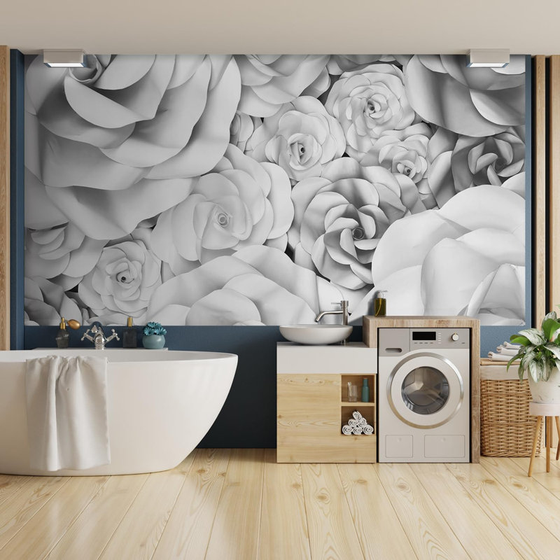 Abstract Floral Peel & Stick Vinyl, 72" L x 168" W