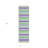 2' X 8' Green Purple and Blue Striped Washable Non Skid Indoor Outdoor Runner Rug