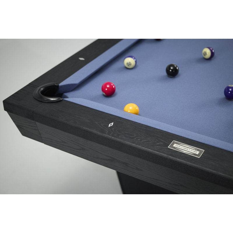 Kaci 8' Slate Pool Table In Black Ash
