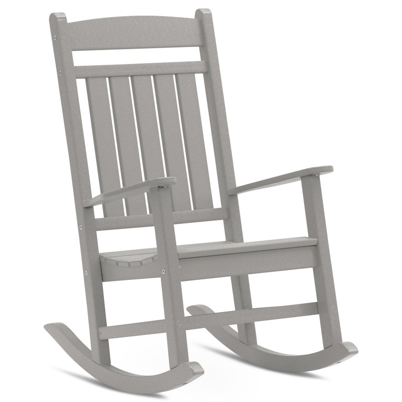 Chaise berçante classique Catelyn, Gris clair