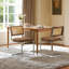 Chaise d'appoint rembourrée Crumley avec dossier en rotin et structure en acier-335430078-321937466
