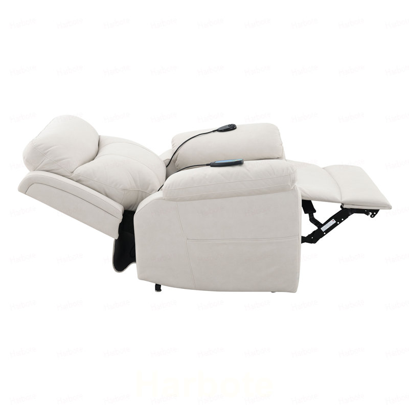 Fauteuil inclinable électrique en microfibre Chriki