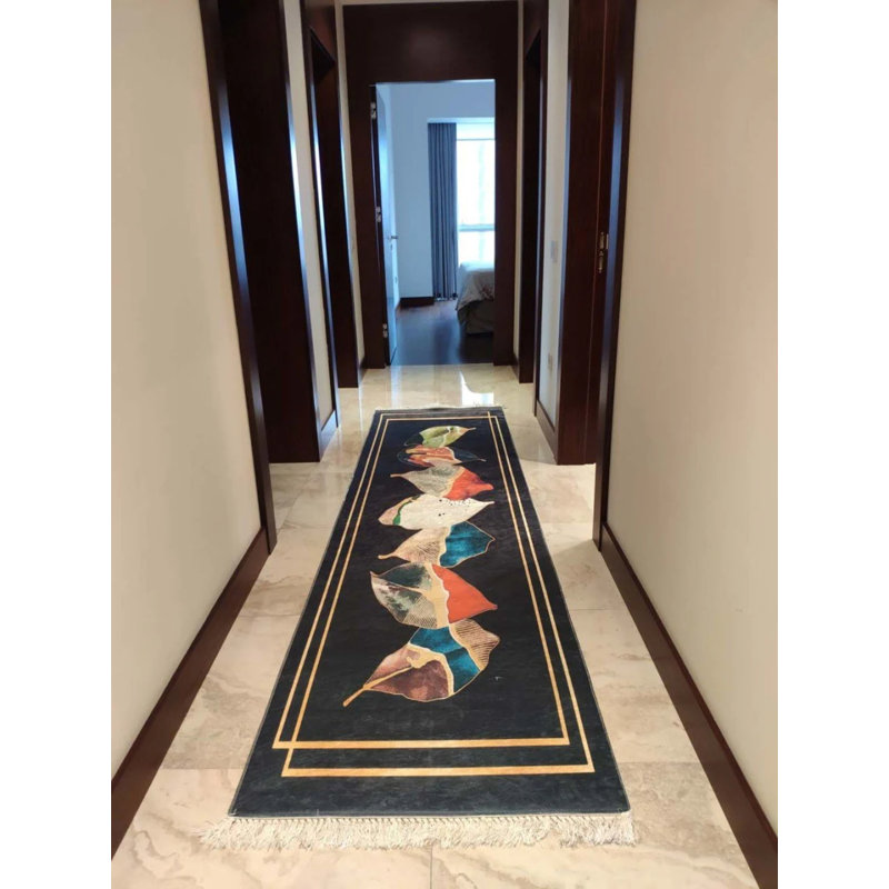 Tapis Masanao avec envers antidérapant, Tapis de couloir 3 pi 11 po x 14 pi 9 po
